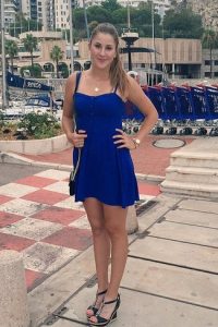 Belinda Bencic blue dress