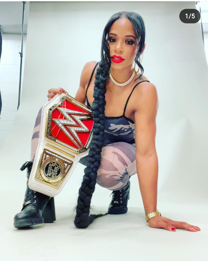 WWE Smackdown Champion Sasha Banks gets tattoo printed on her body check  it out new look